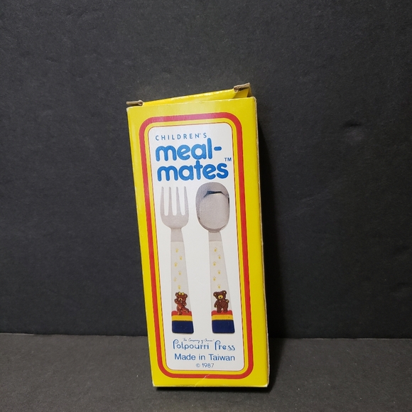 NEW! Vintage 1987 POTPOURRI PRESS Children's Fork & Spoon Set - Picture 2 of 2